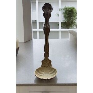 Vintage ROYAL 26” Metal Ladle Spoon Cream Wall Hanging MCM Planter Decor Retro